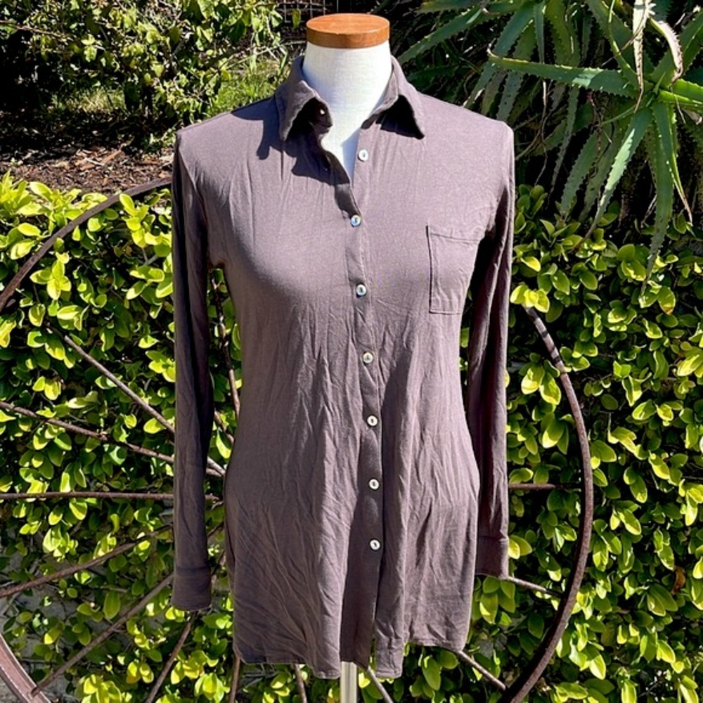 Peruvian Connection Modal Button Down Top - image 1